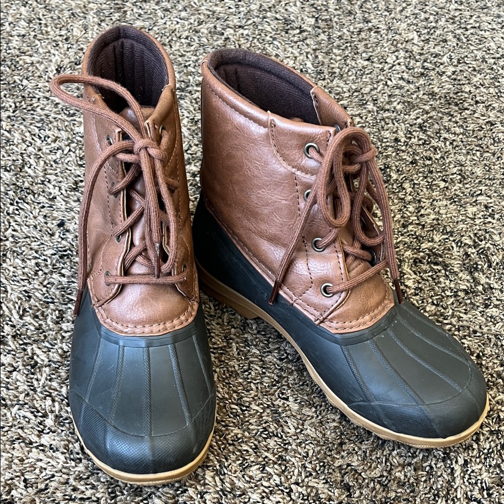 Sperry Kids Brown and Black Boots